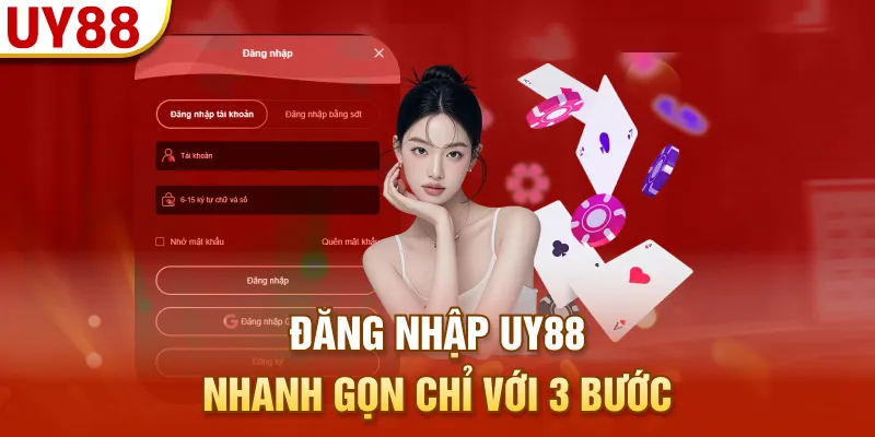 Đăng nhập UY88 nhanh gọn chỉ với 3 bước