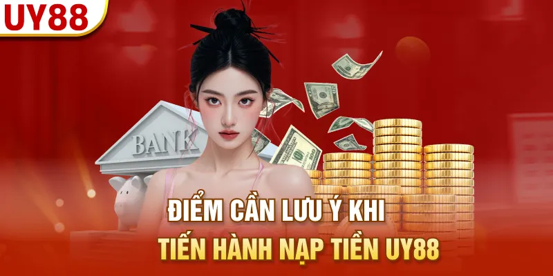 Điểm cần lưu ý khi tiến hành nạp tiền UY88